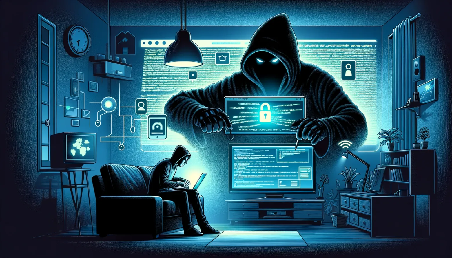 Несанкционированный доступ к IoT-устройствам по версии нейросети DALL-E